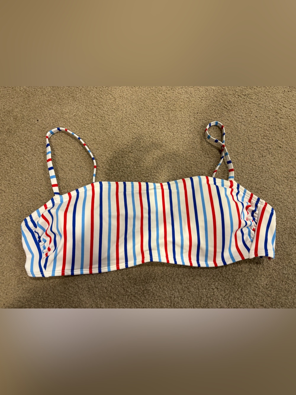 wild fable Red, Blue & White Striped Bandeau Top